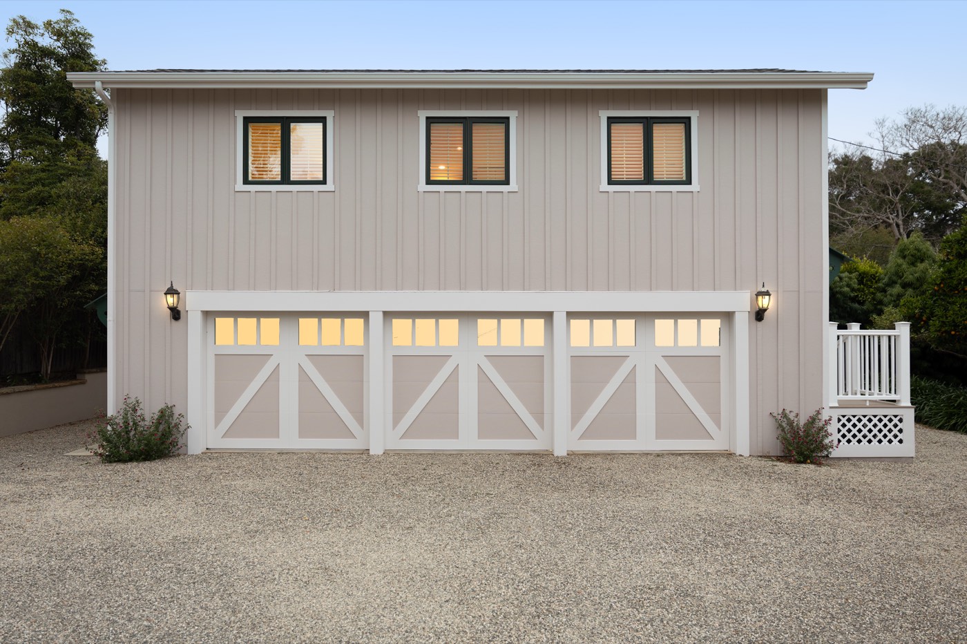 Barn and garage